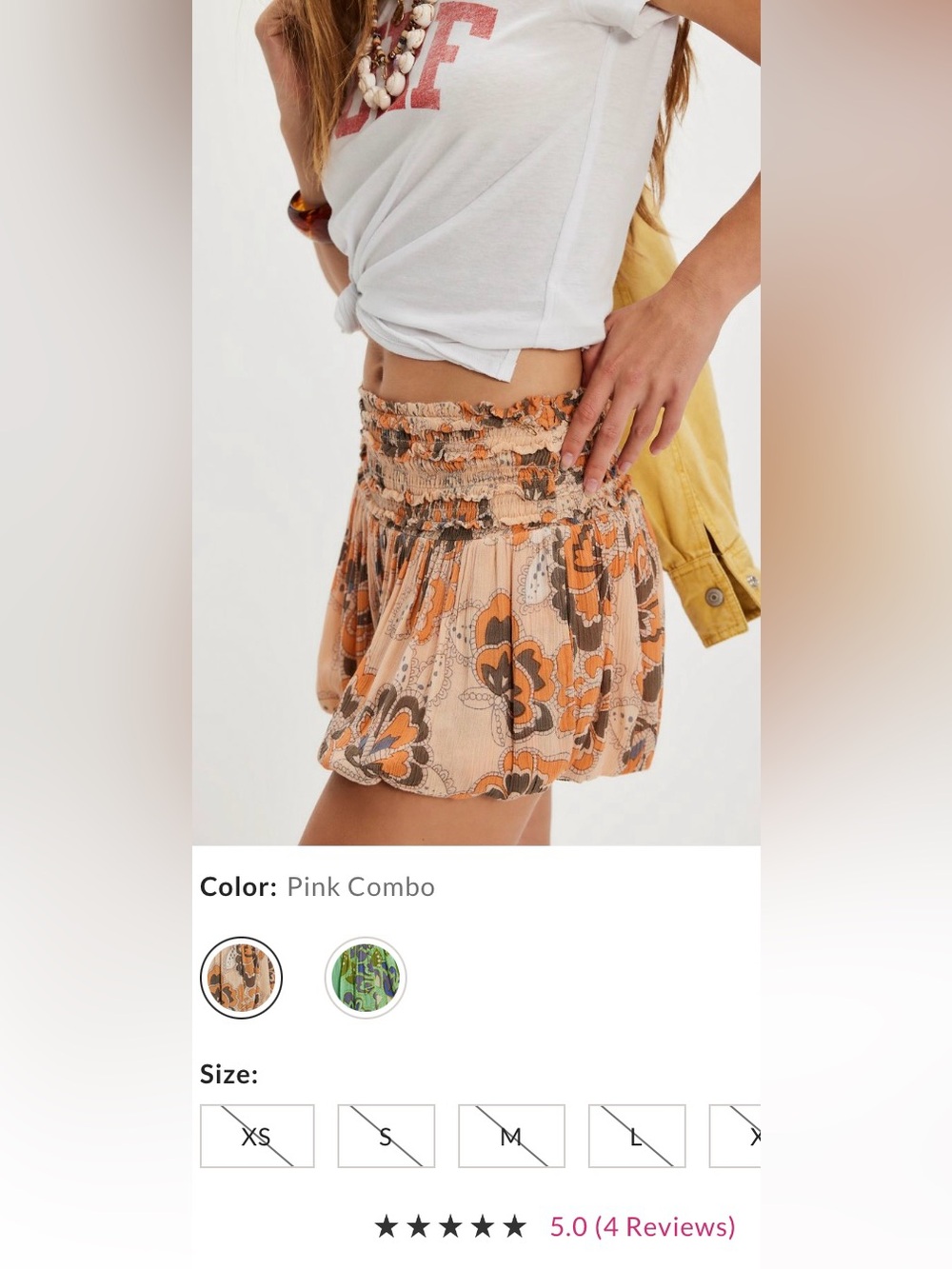 FP One Iris Shorts ~ Small-Petite ~ NWT*** - Picture 8 of 8